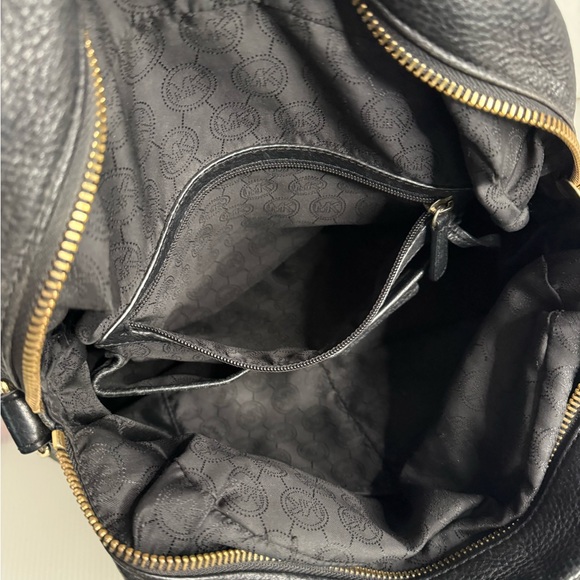 Michael Kors Bedford bowling medium black leather satchel bag - Picture 8 of 9